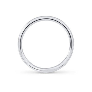 CURVED ROUND BAND IN 14 KARAT WHITE GOLD - ALL RINGS