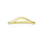 CURVED ROUND BAND IN 14 KARAT YELLOW GOLD -