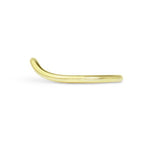 CURVED ROUND BAND IN 14 KARAT YELLOW GOLD -