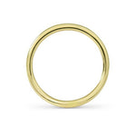 CURVED ROUND BAND IN 14 KARAT YELLOW GOLD -