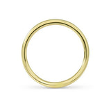 CURVED ROUND BAND IN 14 KARAT YELLOW GOLD -