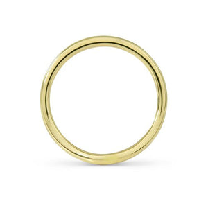 CURVED ROUND BAND IN 14 KARAT YELLOW GOLD -