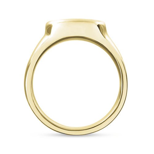 STARBURST DIAMOND SIGNET PINKY RING IN GOLD - ALL RINGS