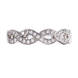 LOOSE WEAVE DIAMOND RING IN WHITE GOLD - ANNIVERSARY & CELEBRATION RINGS
