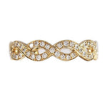 LOOSE WEAVE DIAMOND RING IN YELLOW GOLD - ANNIVERSARY & CELEBRATION RINGS