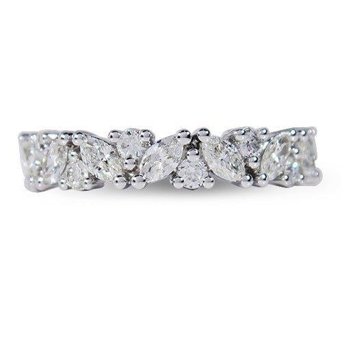 Marquise & Round Brilliant Diamond Eternity Ring - Dracakis Jewellers |  Dracakis Jewellers