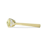 BEA RING WITH ROUND ROSE CUT YELLOW SAPPHIRE AND DIAMONDS - ALL ENGAGEMENT RINGS