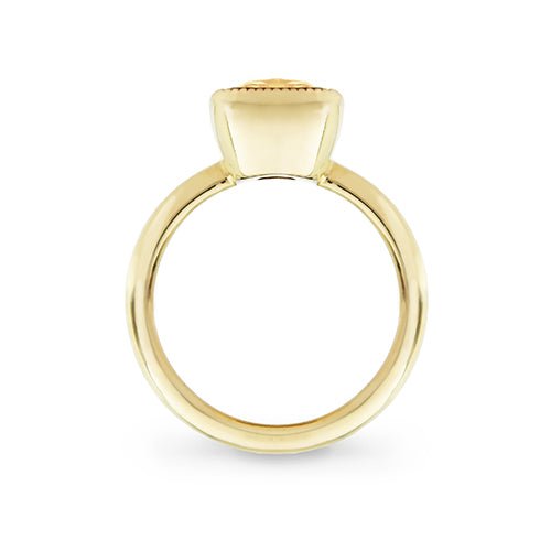 5 CARAT YELLOW SAPPHIRE RING IN 18 KARAT GOLD - ALL RINGS