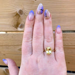 5 CARAT YELLOW SAPPHIRE RING IN 18 KARAT GOLD - ALL RINGS