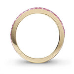 TRIPLE PAVÉ PINK SAPPHIRE BAND - ALL RINGS