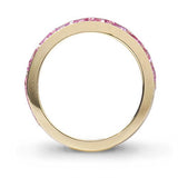 TRIPLE PAVÉ PINK SAPPHIRE BAND - ALL RINGS