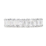 EMERALD CUT DIAMOND FULL ETERNITY RING -