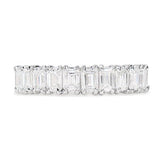 EMERALD CUT DIAMOND FULL ETERNITY RING -