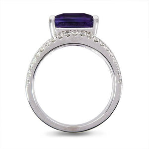 COVET AMETHYST WITH DIAMOND RING - ALL RINGS