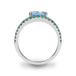 COVET AQUAMARINE & EMERALD RING - ALL RINGS