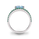 COVET AQUAMARINE & EMERALD RING - ALL RINGS
