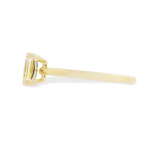 OCTAGON CUT YELLOW SAPPHIRE 14K YELLOW GOLD - ALL RINGS