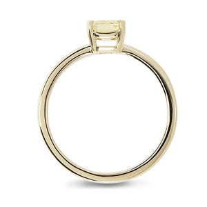 OCTAGON CUT YELLOW SAPPHIRE 14K YELLOW GOLD - ALL RINGS