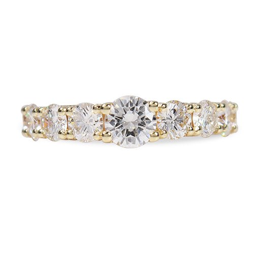 9 ROUND BRILLIANT CUT DIAMOND BAND - ALL RINGS