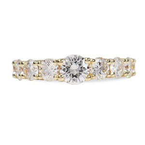 9 ROUND BRILLIANT CUT DIAMOND BAND - ALL RINGS