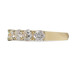 9 ROUND BRILLIANT CUT DIAMOND BAND - ALL RINGS