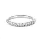 KNIFE EDGE DIAMOND BAND IN 14K WHITE GOLD - ALL RINGS