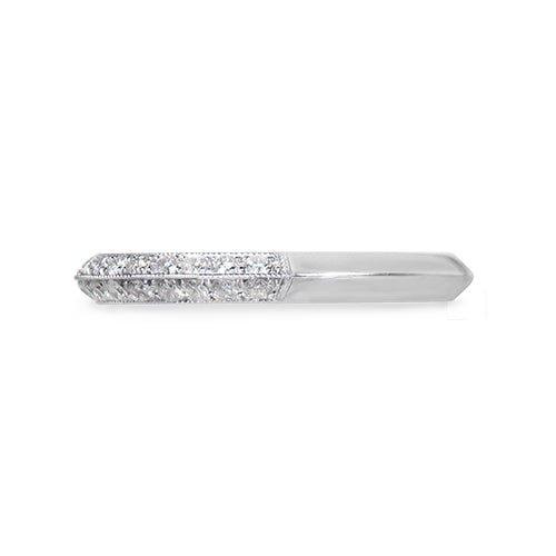 KNIFE EDGE DIAMOND BAND IN 14K WHITE GOLD - ALL RINGS