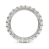 CATHEDRAL FULL ETERNITY WEDDING BAND WITH 2.5MM DIAMONDS - ANNIVERSARY & CELEBRATION RINGS