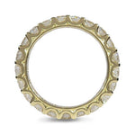 CATHEDRAL FULL ETERNITY DIAMOND BAND IN 18 KARAT YELLOW GOLD 3MM DIAMONDS - ALL RINGS