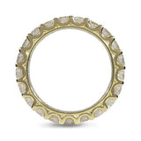 CATHEDRAL FULL ETERNITY DIAMOND BAND IN 18 KARAT YELLOW GOLD 3MM DIAMONDS - ALL RINGS