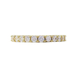 SHARED CLAW DIAMOND BAND IN YELLOW GOLD - ANNIVERSARY & CELEBRATION RINGS