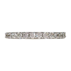 SHARED CLAW DIAMOND BAND IN WHITE GOLD - ANNIVERSARY & CELEBRATION RINGS