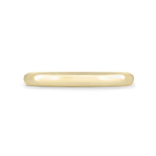 FINE ROUND RING IN HIGH POLISH GOLD - ALL RINGS
