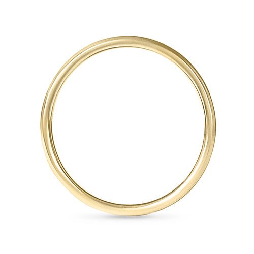 FINE ROUND RING IN HIGH POLISH GOLD - ALL RINGS