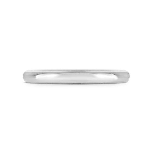 FINE ROUND RING IN HIGH POLISH WHITE GOLD - ALL RINGS