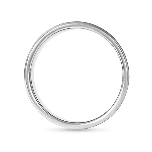 FINE ROUND RING IN HIGH POLISH PLATINUM - ALL RINGS