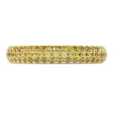 THREE ROW STAGGERED RING WITH YELLOW SAPPHIRES - ANNIVERSARY & CELEBRATION RINGS