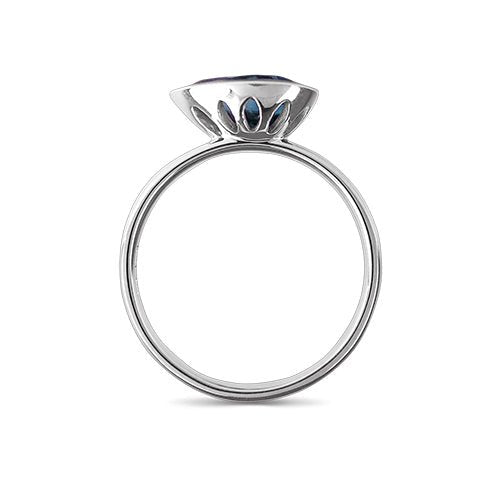 BLUE TOPAZ PETAL RING IN STERLING SILVER - ALL RINGS