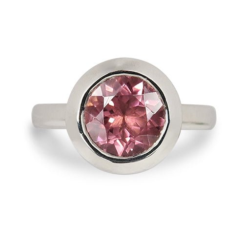PINK TOURMALINE PETAL RING IN STERLING SILVER - ALL RINGS