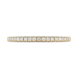 DELICATE DIAMOND WEDDING BAND WITH HALF ETERNITY IN ROSE GOLD -