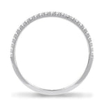 DELICATE DIAMOND WEDDING BAND WITH HALF ETERNITY IN WHITE GOLD -