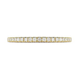 DELICATE DIAMOND WEDDING BAND WITH FULL ETERNITY IN YELLOW GOLD -
