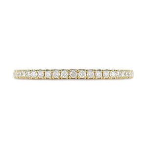 DELICATE DIAMOND WEDDING BAND WITH FULL ETERNITY IN YELLOW GOLD -