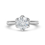 BLOSSOM DIAMOND ENGAGEMENT RING IN PLATINUM - ALL ENGAGEMENT RINGS