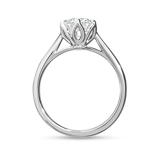 BLOSSOM DIAMOND ENGAGEMENT RING IN PLATINUM - ALL ENGAGEMENT RINGS