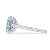 MEADOW RING IN WHITE GOLD WITH AQUAMARINE - ANNIVERSARY & CELEBRATION RINGS