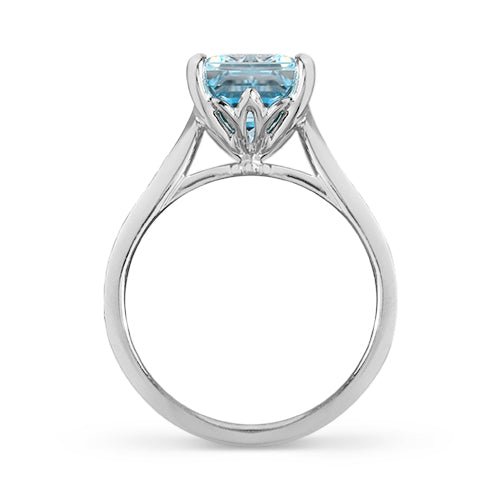 MEADOW RING IN WHITE GOLD WITH AQUAMARINE - ANNIVERSARY & CELEBRATION RINGS