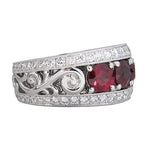 RUBY & DIAMOND ANNIVERSARY RING -