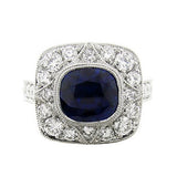 ROBIN SAPPHIRE & PLATINUM RING -