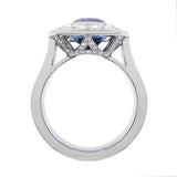 ROBIN SAPPHIRE & PLATINUM RING -